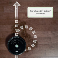 Tecnologia Dirt Detect montata sui Roomba